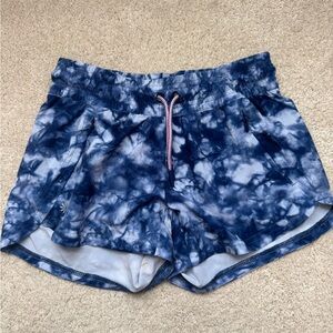 Women's Blue Tie-Dye Shorts